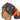 Louis + Phil Dumpster Fire Ponytail Scrub Cap