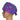 Louis + Phil Physician Associate - Purple Men's/Unisex Tie Back Scrub Cap