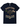A navy blue short-sleeve t-shirt with a vintage-style graphic on the front. The graphic features a dark cloud wearing sunglasses, surrounded by retro elements like a cassette tape, lightning bolts, and banners that read 'BLACK CLOUD SOCIAL CLUB', 'BAD LUCK GREAT STORIES', and 'LIFETIME MEMORIES'.