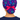 Purple PA Ponytail Scrub Cap with Pink Ribbon Tie