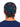 Back view of the Code Noel scrub cap showing its gathered back and matching tie closure